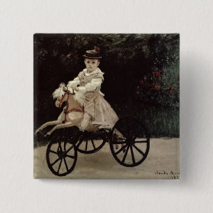 Claude Monet   Jean Monet auf seinem Hobby-Pferd, Button