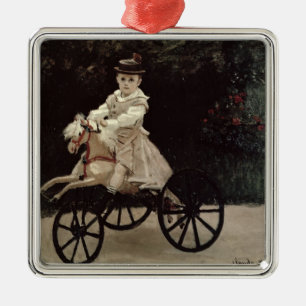 Claude Monet   Jean Monet auf seinem Hobby-Pferd, Ornament Aus Metall