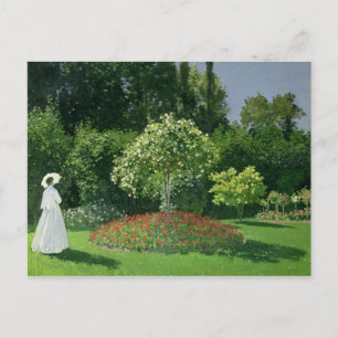 Claude Monet   Jeanne Marie Lecadre im Garten Postkarte