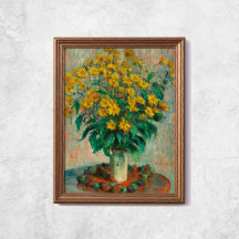 Claude Monet Jerusalem Artichoke Blume Alte Kunst