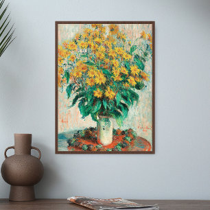 Claude Monet Jerusalem Artichoke Blume Art Print Poster