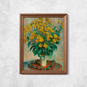 Claude Monet Jerusalem-Artischocken-Blumen Alte Ku Poster