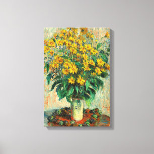 Claude Monet - Jerusalem-Artischockenblüten Leinwanddruck
