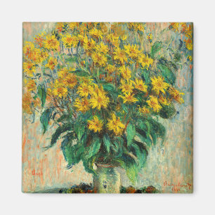 Claude Monet - Jerusalem-Artischockenblüten Magnet
