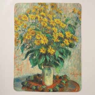 Claude Monet - Jerusalem-Artischockenblüten Sherpadecke