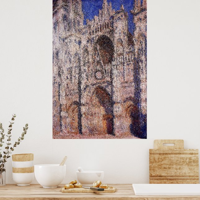 Claude Monet - Kathedrale Rouen 01 Poster (Küche)