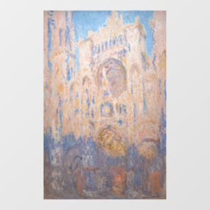 Claude Monet - Kathedrale Rouen bei Sonnenuntergan Fensteraufkleber