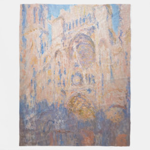 Claude Monet - Kathedrale Rouen bei Sonnenuntergan Fleecedecke