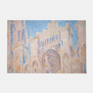 Claude Monet - Kathedrale Rouen bei Sonnenuntergan Fußmatte