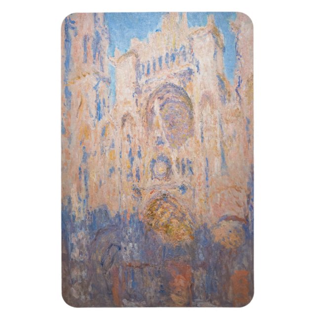 Claude Monet - Kathedrale Rouen bei Sonnenuntergan Magnet (Vertikal)