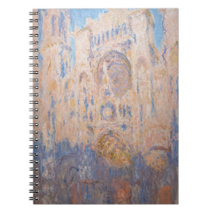 Claude Monet - Kathedrale Rouen bei Sonnenuntergan Notizblock