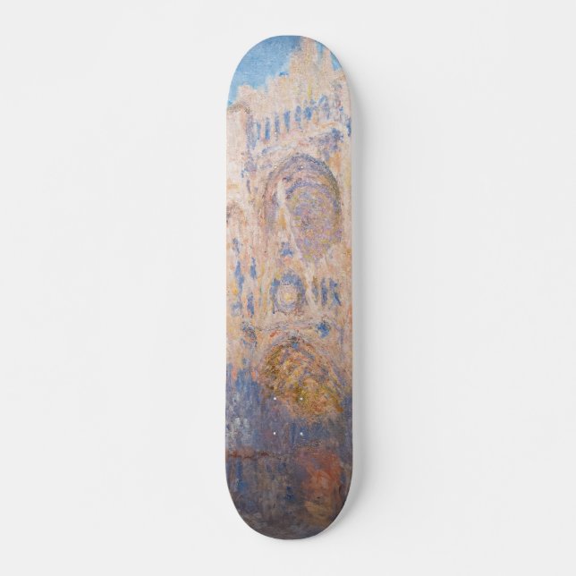 Claude Monet - Kathedrale Rouen bei Sonnenuntergan Skateboard (Vorne)