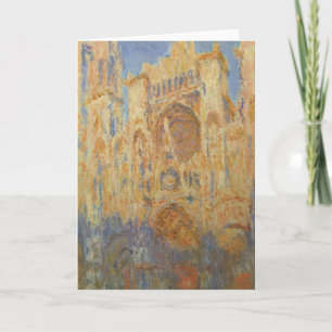 Claude Monet - Kathedrale Rouen Feiertagskarte