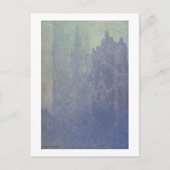 Claude Monet | Kathedrale Rouen, Foggy Weather Postkarte (Vorderseite)