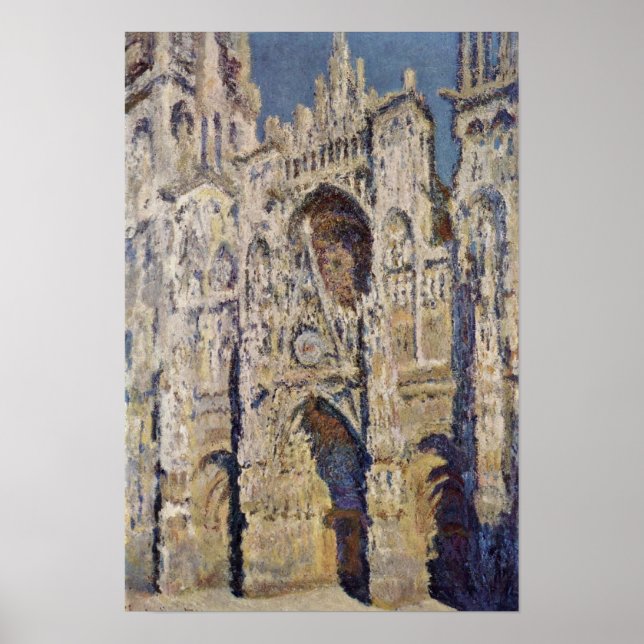 Claude Monet - Kathedrale Rouen Poster (Vorne)