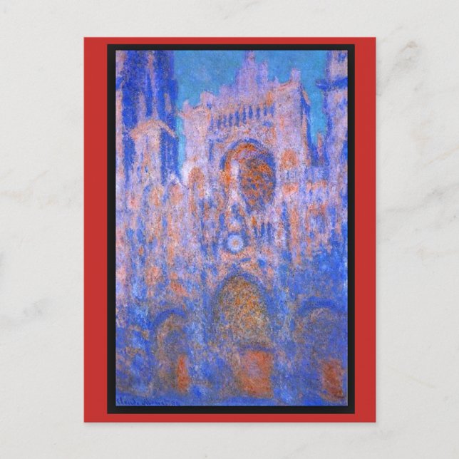 Claude Monet, Kathedrale Rouen, Symphonie Postkarte (Vorderseite)