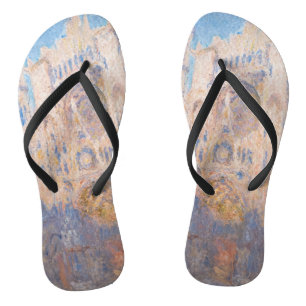 Claude Monet - Kathedrale von Rouen bei Sonnenunte Flip Flops