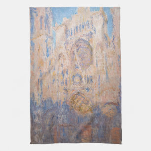 Claude Monet - Kathedrale von Rouen bei Sonnenunte Geschirrtuch