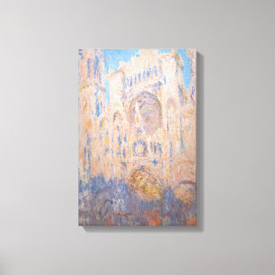 Claude Monet - Kathedrale von Rouen bei Sonnenunte Leinwanddruck