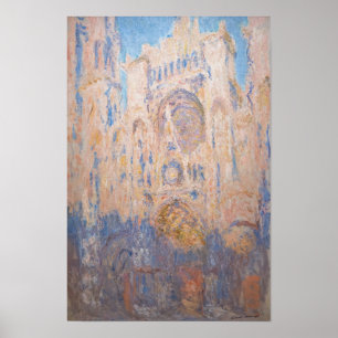 Claude Monet - Kathedrale von Rouen bei Sonnenunte Poster