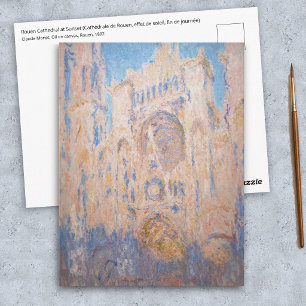 Claude Monet - Kathedrale von Rouen bei Sonnenunte Postkarte