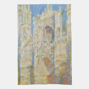 Claude Monet Kathedrale von Rouen Portal Morgenson Geschirrtuch
