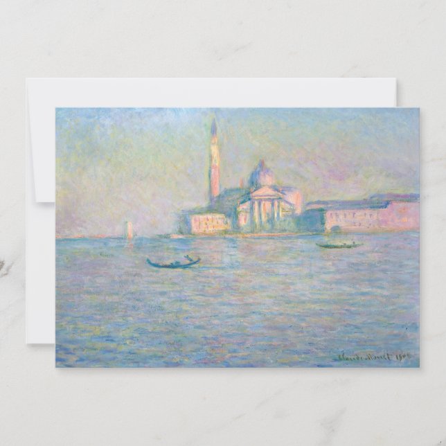 Claude Monet - Kirche San Giorgio Maggiore Einladung (Vorderseite)