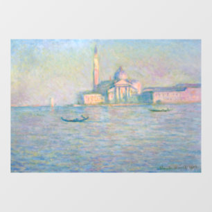 Claude Monet - Kirche San Giorgio Maggiore Fensteraufkleber