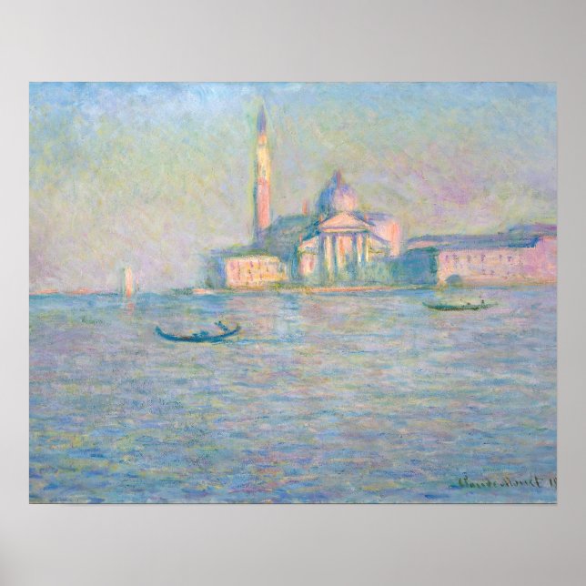 Claude Monet - Kirche San Giorgio Maggiore Poster (Vorne)