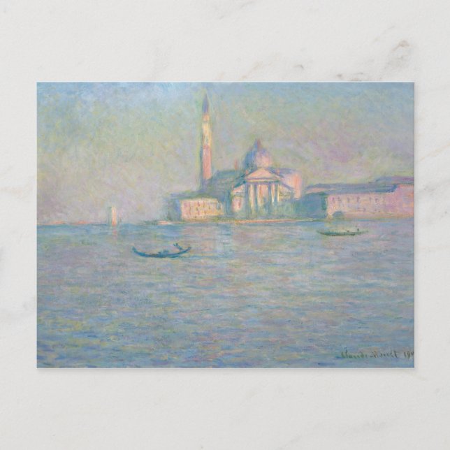 Claude Monet - Kirche San Giorgio Maggiore, Postkarte (Vorderseite)