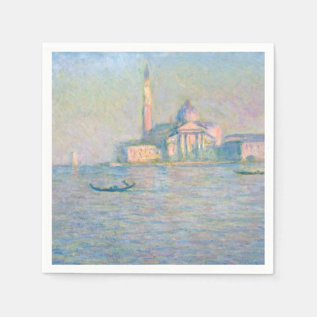 Claude Monet - Kirche San Giorgio Maggiore Serviette (Vorderseite)