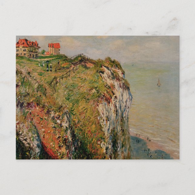Claude Monet | Klippe bei Dieppe, 1882 Postkarte (Vorderseite)