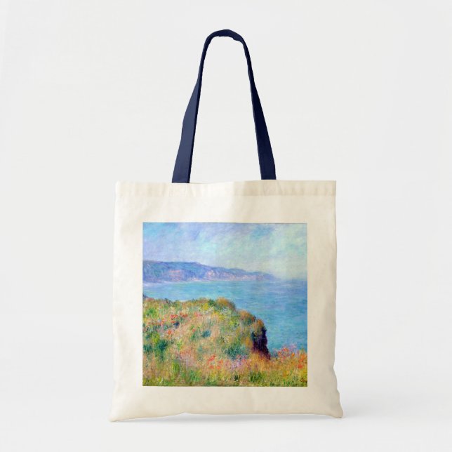 Claude Monet: Klippe nahe Pourville Tragetasche (Vorne)