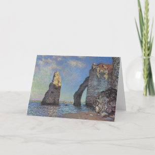 Claude Monet - Klippen bei Etretat Feiertagskarte