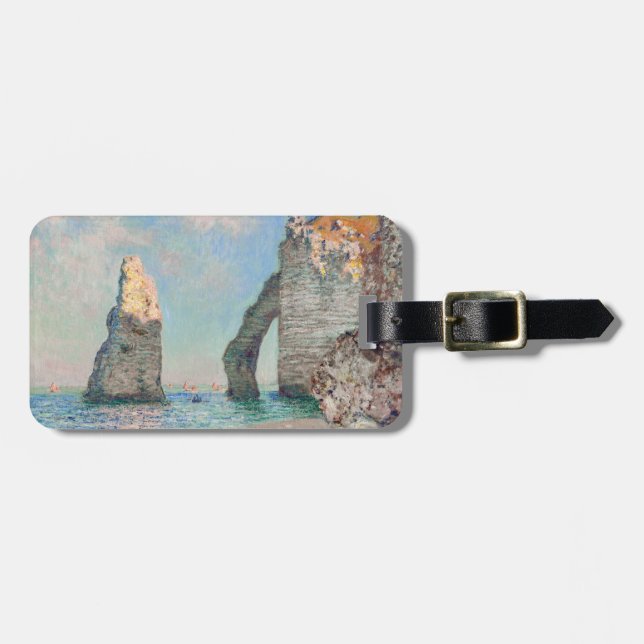 Claude Monet - Klippen bei Etretat Gepäckanhänger (Vorderseite horizontal)