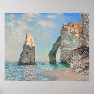 Claude Monet - Klippen bei Etretat Poster