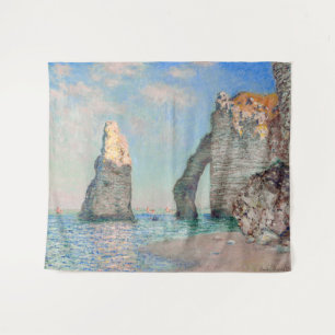 Claude Monet - Klippen bei Etretat Wandteppich