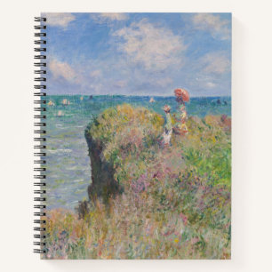 Claude Monet Klippenweg in Pourville Notizbuch