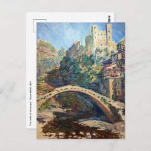 Claude Monet Kunstwerk - Das Schloss von Dolceacqu Postkarte