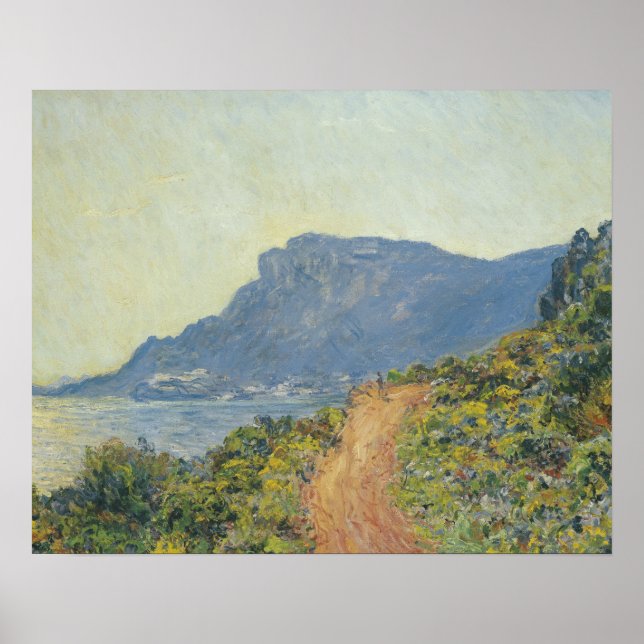 Claude Monet - La Corniche bei Monaco Poster (Vorne)