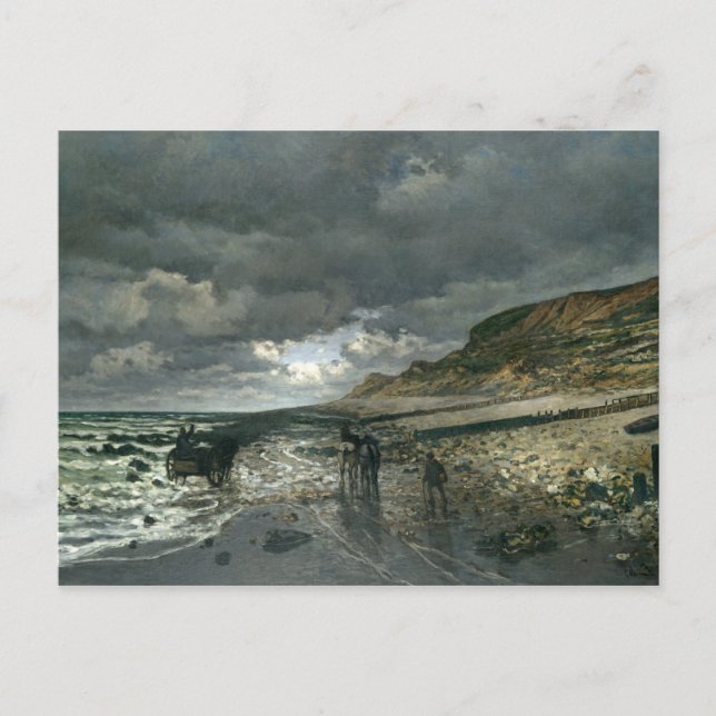 Claude Monet - La Pointe de la Hève bei Ebbe Postkarte (Vorderseite)