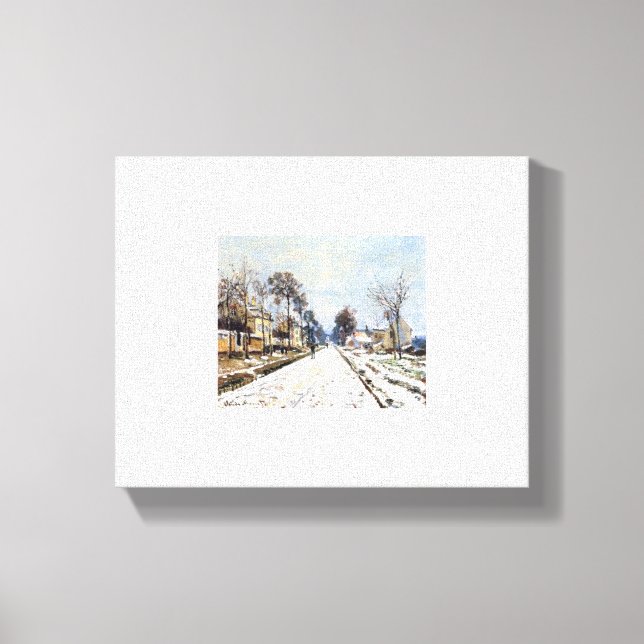 Claude Monet La route de Versailles à Louvecienne Leinwanddruck (Vorderseite)