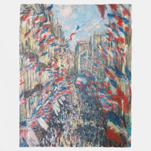 Claude Monet - La Rue Montorgueil - Paris Fleecedecke