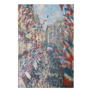 Claude Monet - La Rue Montorgueil - Paris Künstlicher Leinwanddruck