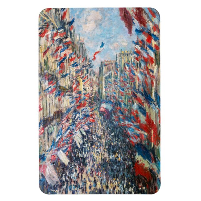 Claude Monet - La Rue Montorgueil - Paris Magnet (Vertikal)