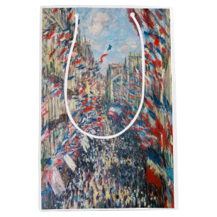 Claude Monet - La Rue Montorgueil - Paris Mittlere Geschenktüte