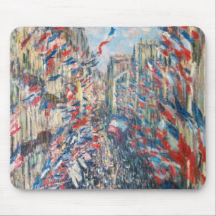 Claude Monet - La Rue Montorgueil - Paris Mousepad