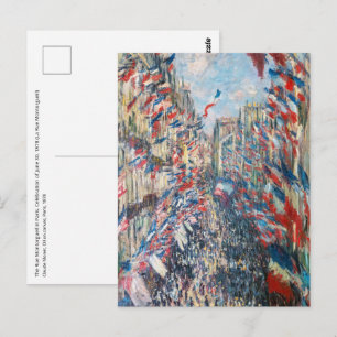 Claude Monet - La Rue Montorgueil - Paris Postkarte