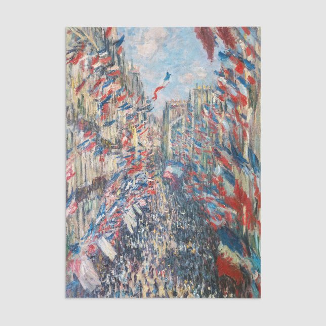 Claude Monet - La Rue Montorgueil - Paris Seidenpapier (Von Creator hochgeladen)