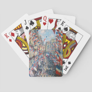 Claude Monet - La Rue Montorgueil - Paris Spielkarten